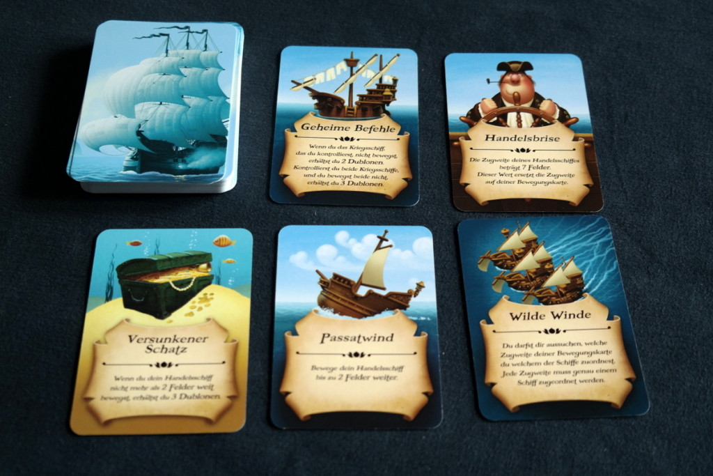 Black Fleet Boardgame Brettspiel cards