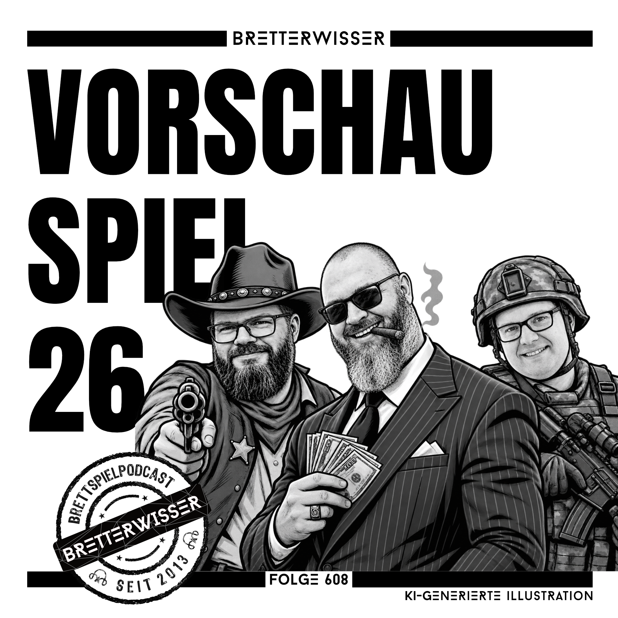 BW608 - VorSpiel: Vorschau auf die Spiel26 - Die Bretterwisser